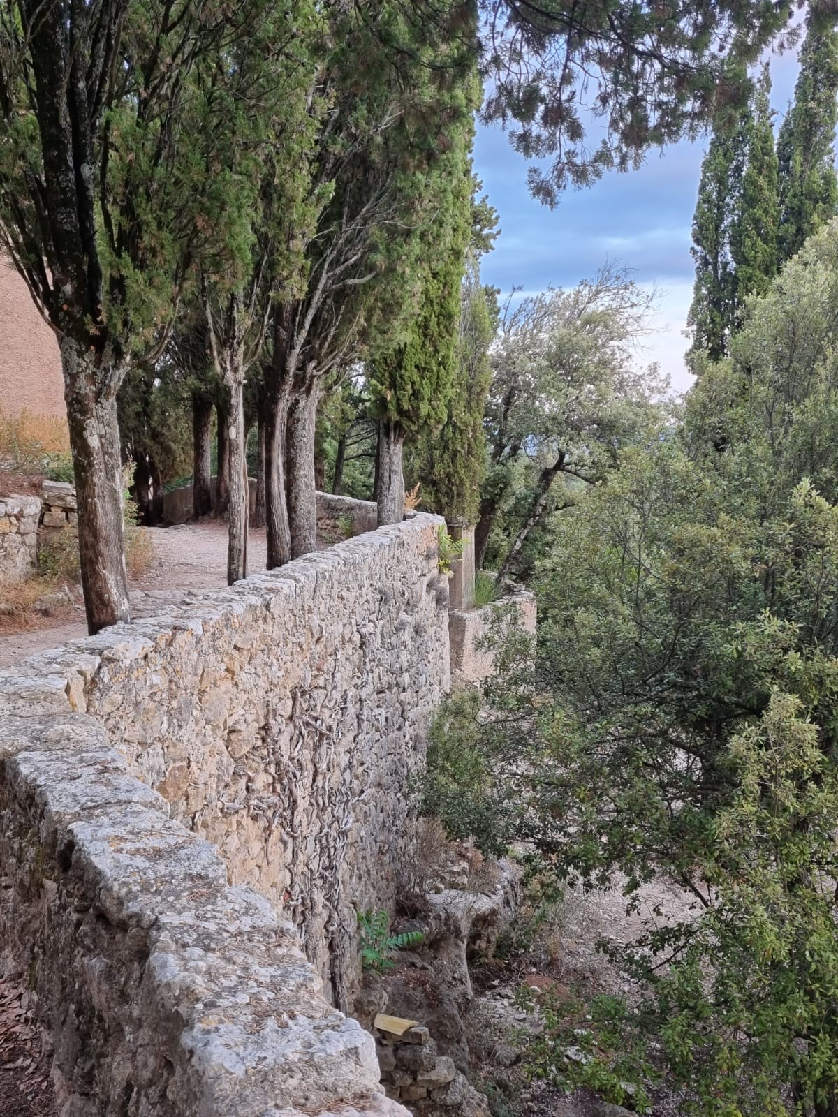 Terrasse de la chapelle ND de l'Inspiration à La Roquebrussanne